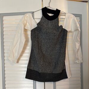 Rachel Rachel Roy Black Ribbed Sweater